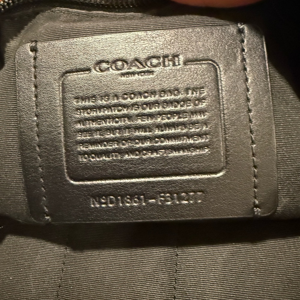 Coach Forest Green and Black Hamilton Briefcase Bag - Picture 13 of 16